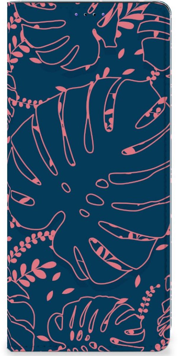 Book Case voor Samsung Galaxy A22 5G Smart Cover Palm Leaves