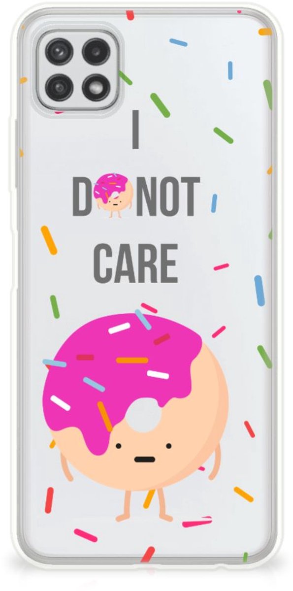 Samsung Galaxy A22 5G Siliconen Case Donut Roze