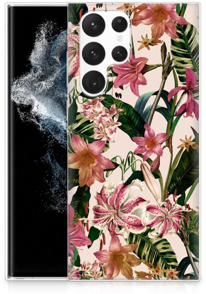 Samsung Galaxy S22 Ultra TPU Case Flowers