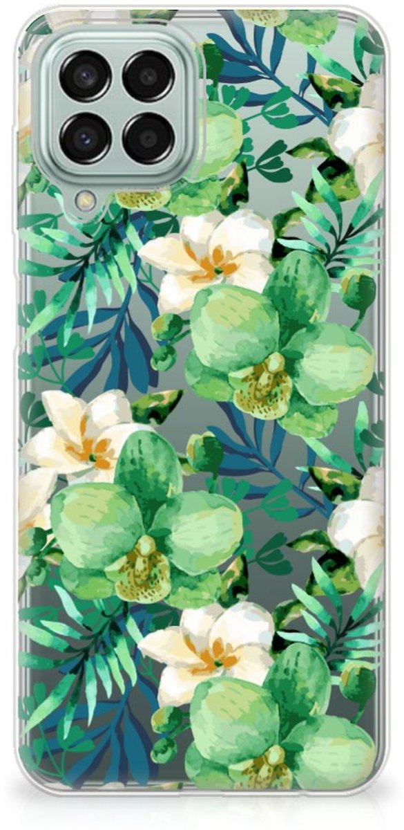 TPU Hoesje voor Samsung Galaxy M33 TPU Case Orchidee Groen