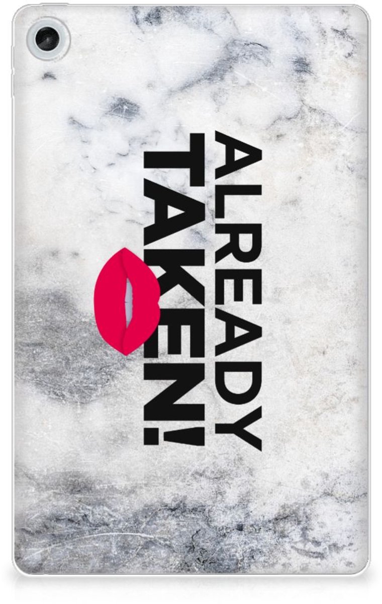 Lenovo Tab M10 Plus (3e generatie) Back cover met naam Already Taken White