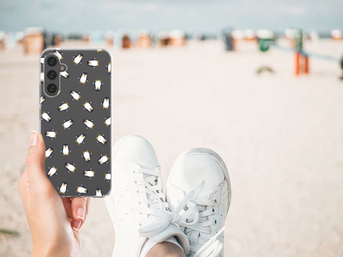 TPU bumper voor Samsung Galaxy A34 Pinguïn