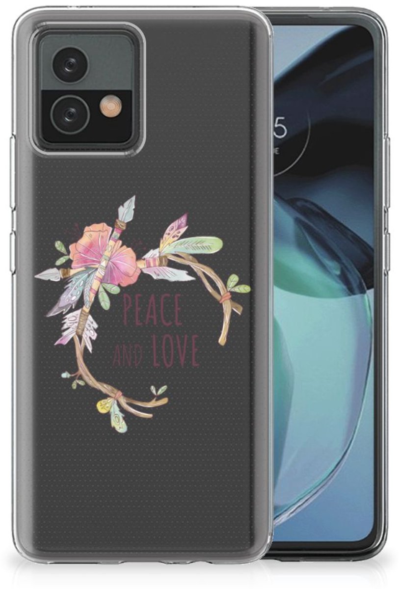 Motorola Moto G72 Telefoonhoesje met Naam Boho Text