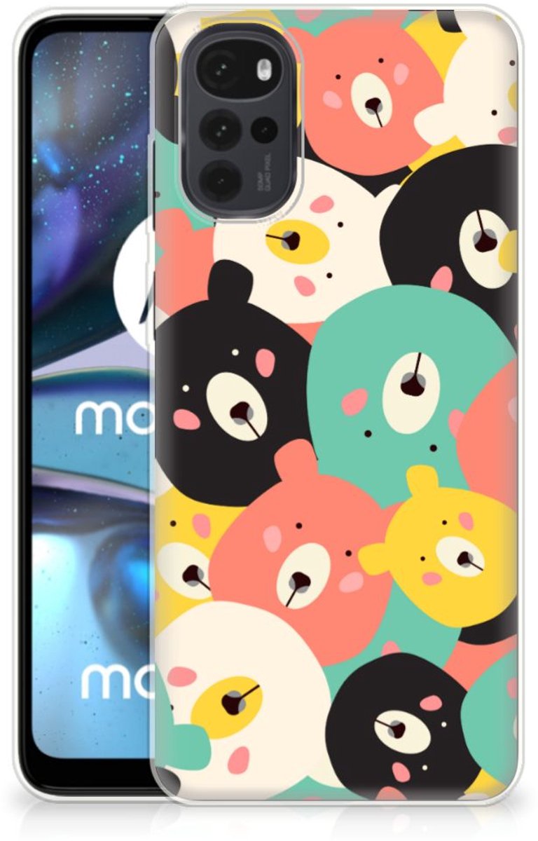Motorola Moto G22 Telefoonhoesje met Naam Bears