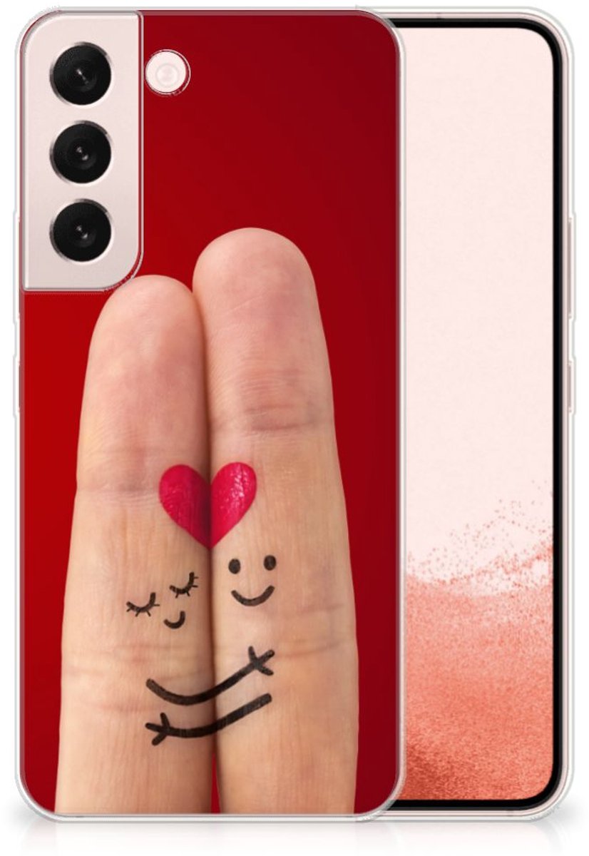 Samsung Galaxy S22 Silicone Back Cover Liefde - Origineel Romantisch Cadeau
