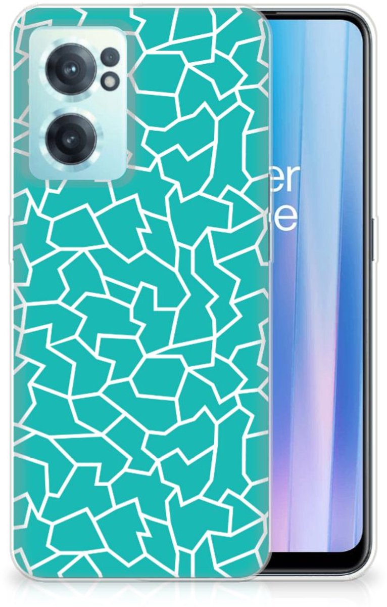 OnePlus Nord CE 2 5G Hoesje maken Cracks Blue
