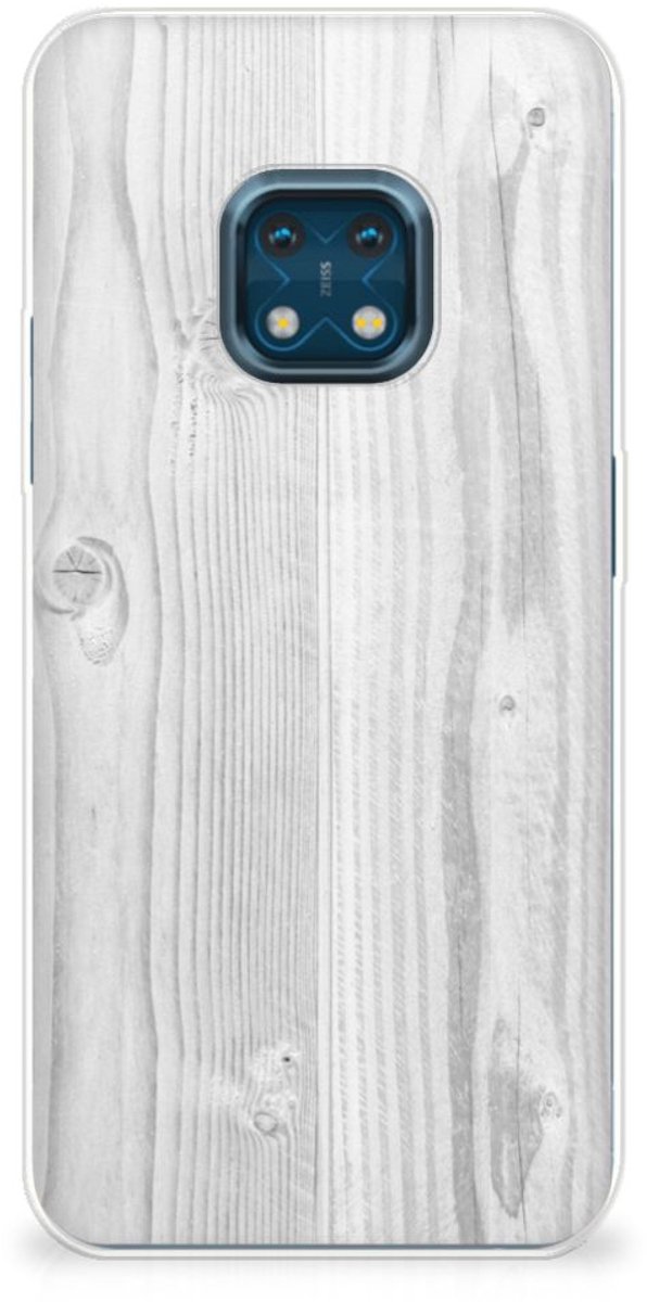 Nokia XR20 Bumper Hoesje White Wood