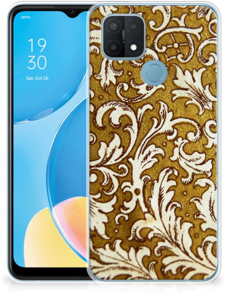 Siliconen Hoesje OPPO A15 Barok Goud
