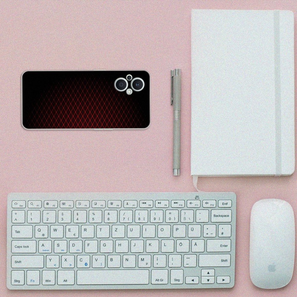 OPPO Reno8 Lite TPU bumper Geruit Rood