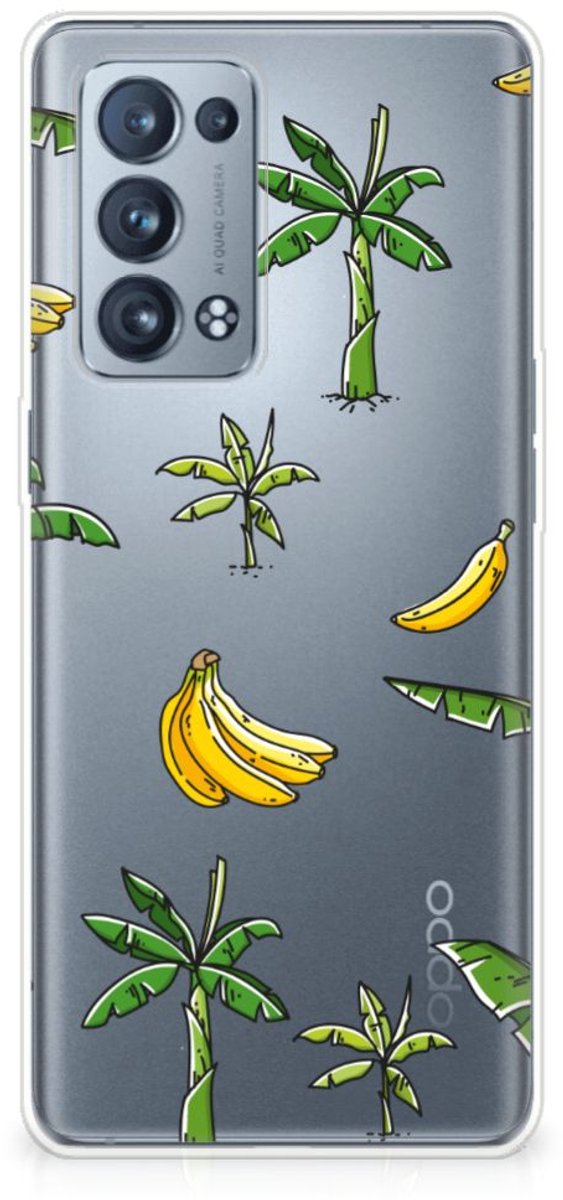TPU Hoesje voor OPPO Reno 6 Pro Plus 5G TPU Case Banana Tree