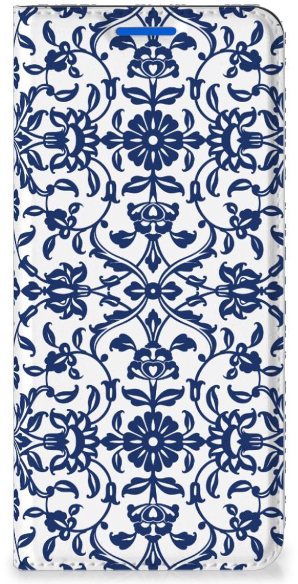 OPPO Reno6 5G Smart Cover Flower Blue