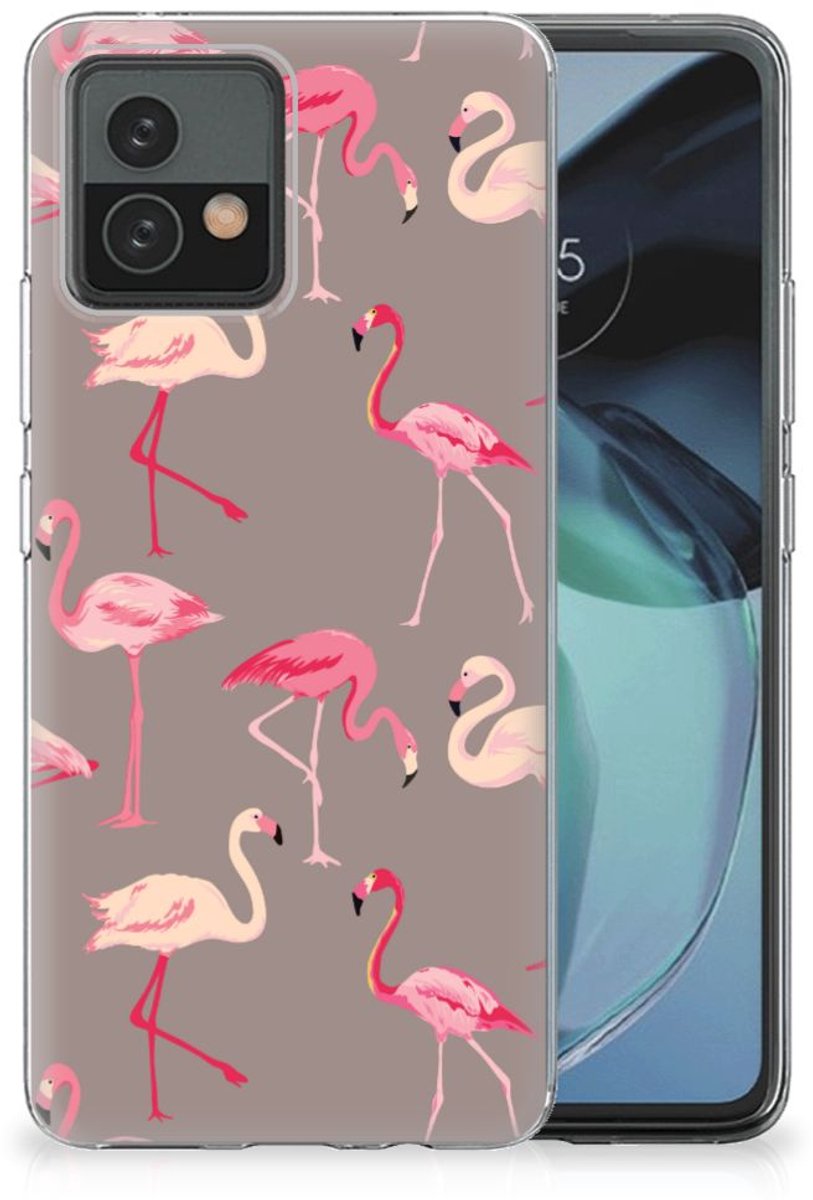 Motorola Moto G72 TPU Hoesje Flamingo