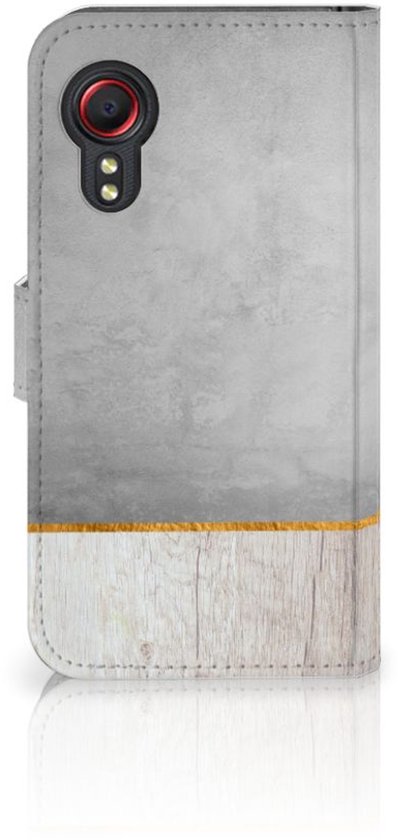 Coque Téléphone Samsung Galaxy Xcover 5 Coque de Protection pour Béton Bois