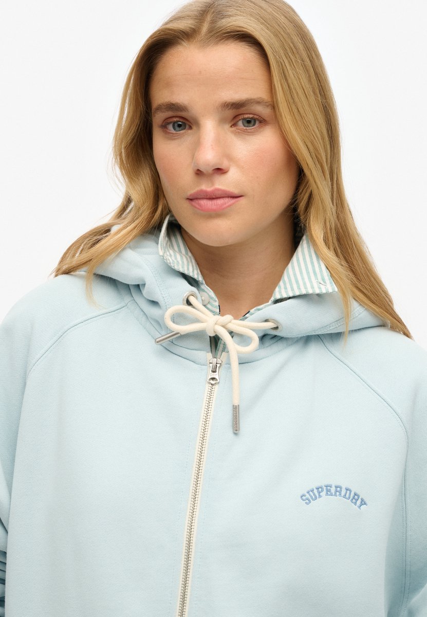 Superdry Essential Logo Raglan Hoodie Dames Blauw