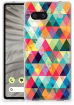 Coque Téléphone pour Google Pixel 7A Coque Smartphone À Carreaux