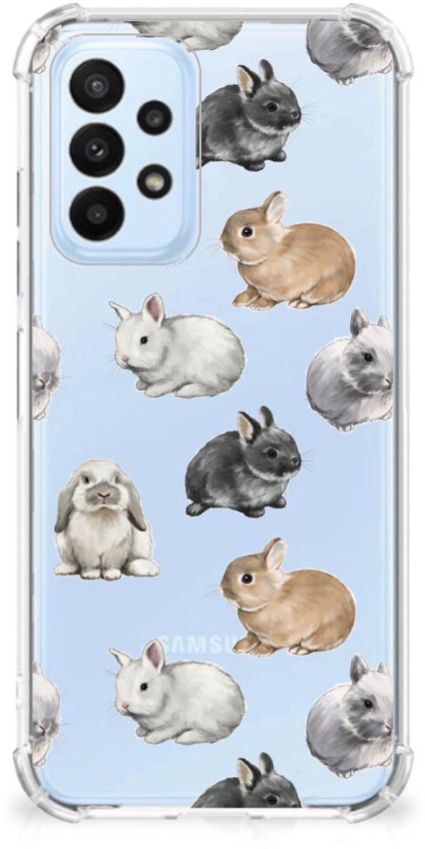 Case Anti-shock voor Samsung Galaxy A23 Konijntjes