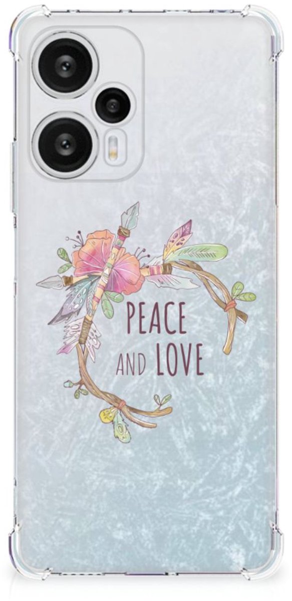 Xiaomi Poco F5 Stevig Bumper Hoesje Boho Text