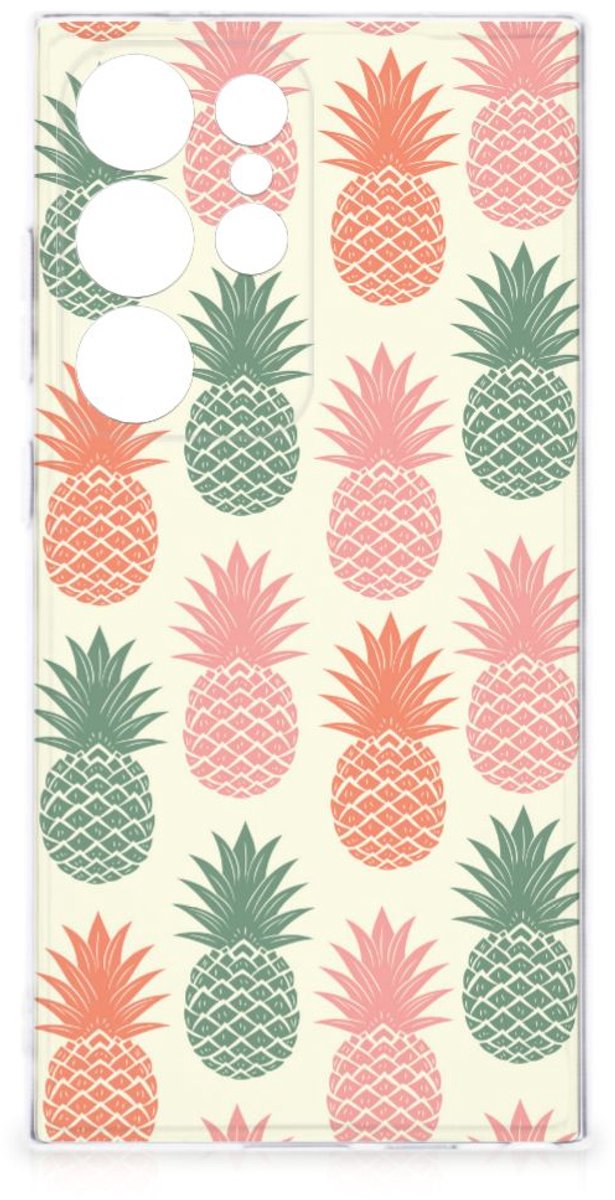 Samsung Galaxy S24 Ultra Siliconen Case Ananas