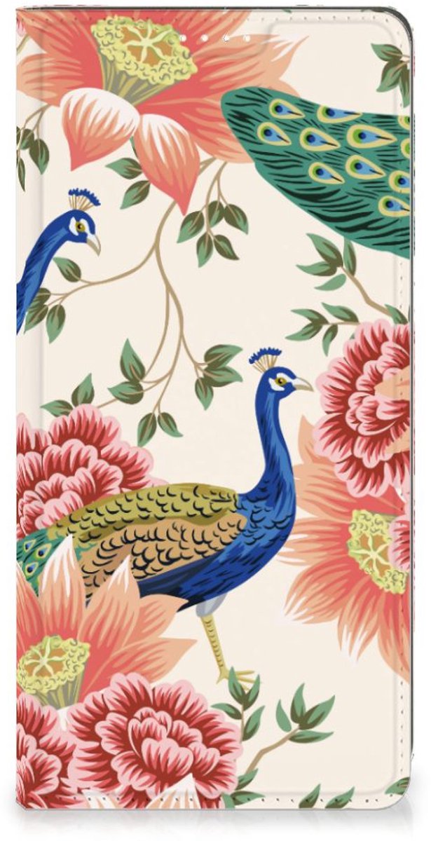 Hoesje maken voor Motorola Moto G73 Pink Peacock