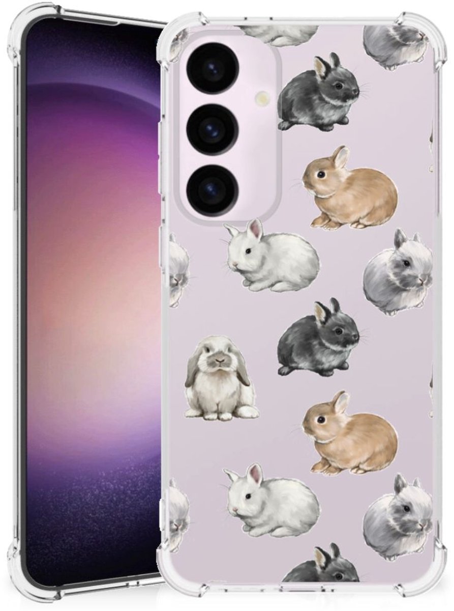 Case Anti-shock voor Samsung Galaxy S24 Plus Konijntjes