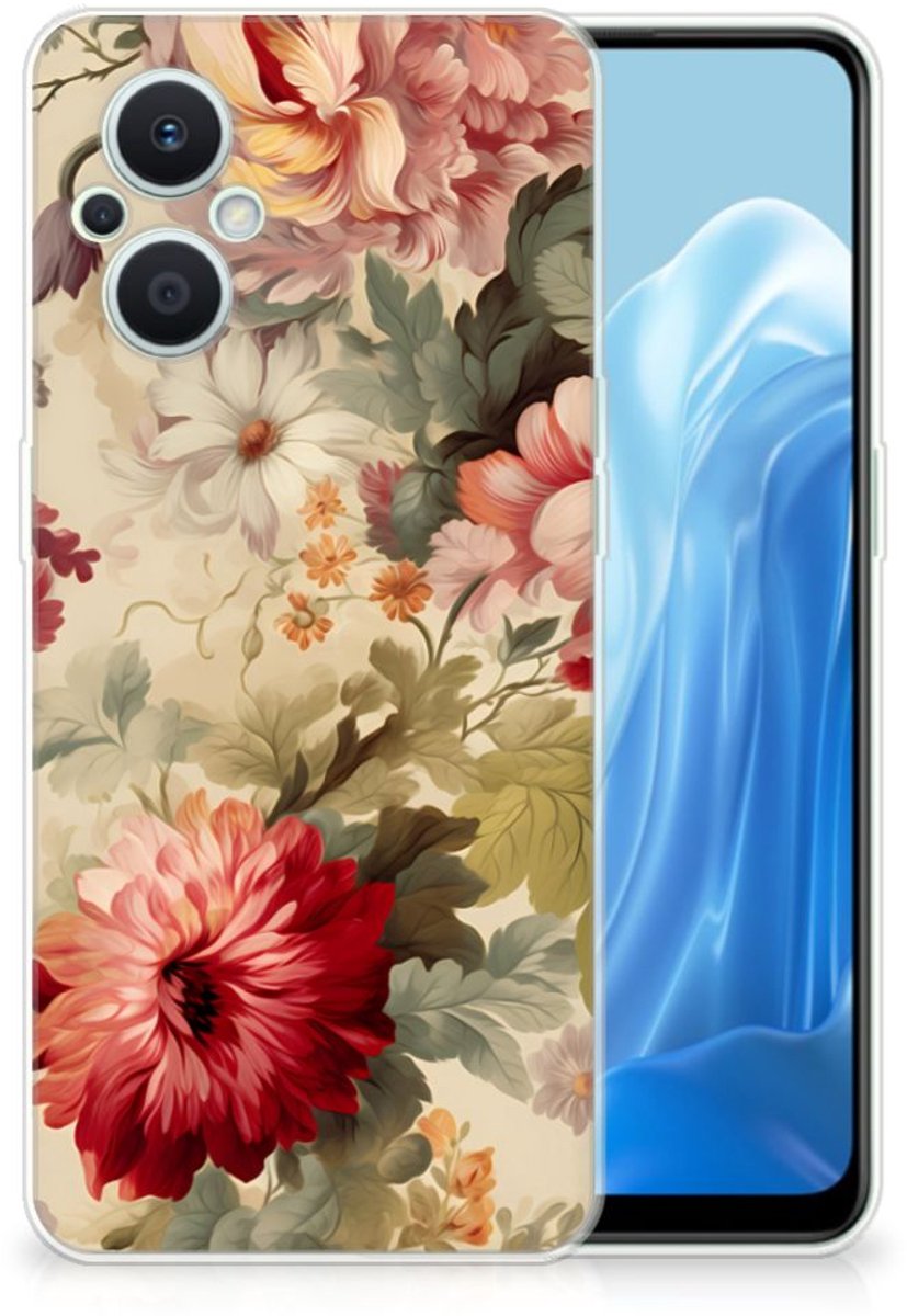 TPU Case voor OPPO Reno8 Lite Bloemen