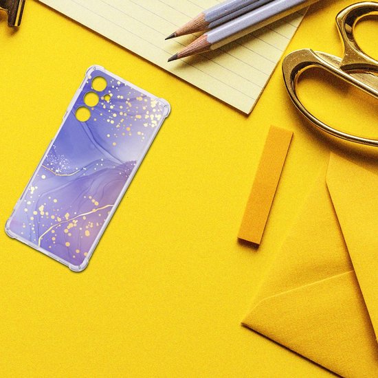 Coque arrière pour Samsung Galaxy M54 Aquarelle Violet