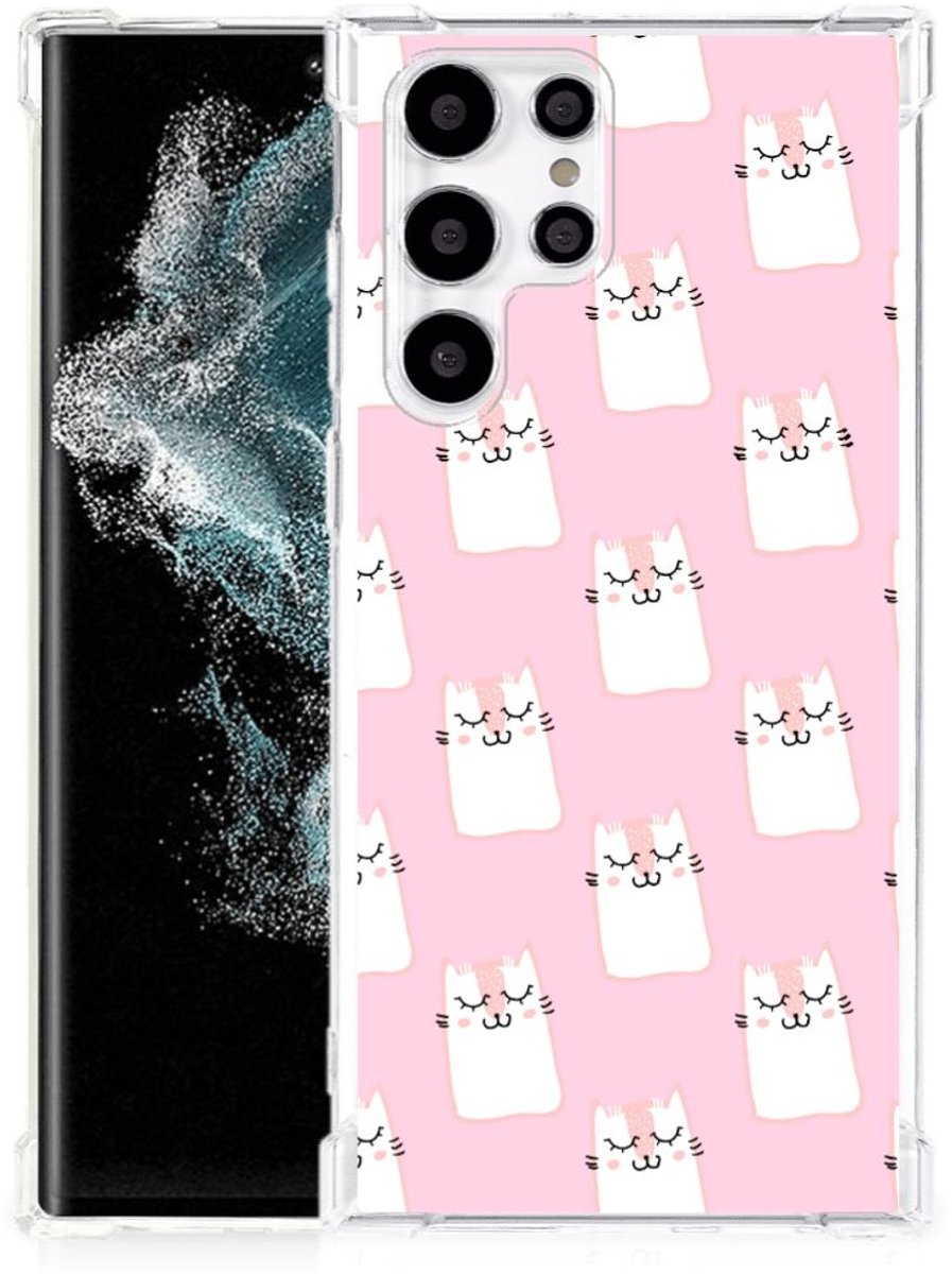 Samsung Galaxy S22 Ultra Case Anti-shock Sleeping Cats