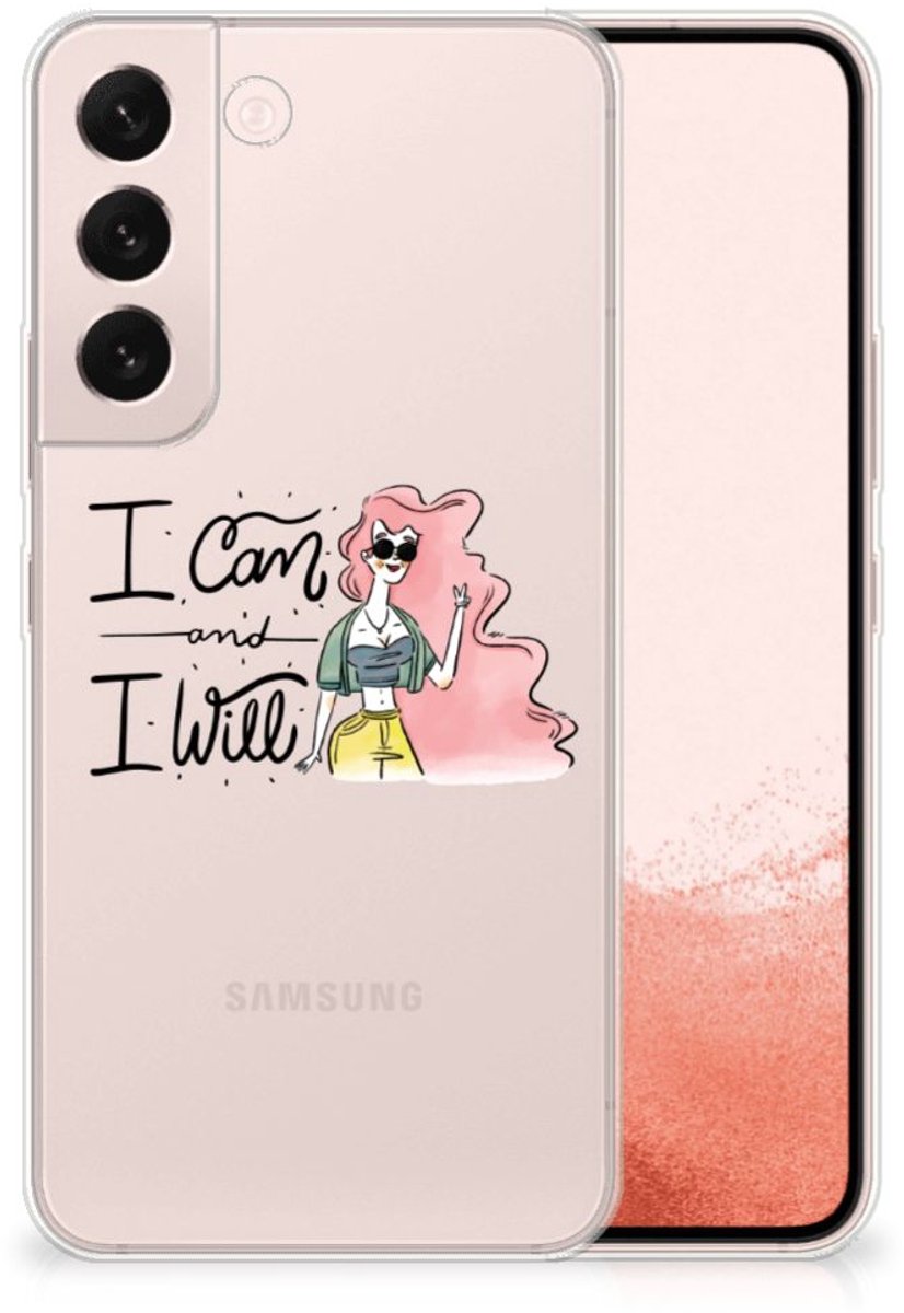 Samsung Galaxy S22 Telefoonhoesje met Naam i Can