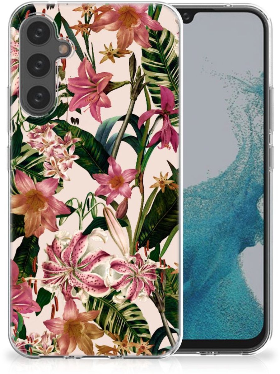 Samsung Galaxy A34 TPU Case Flowers