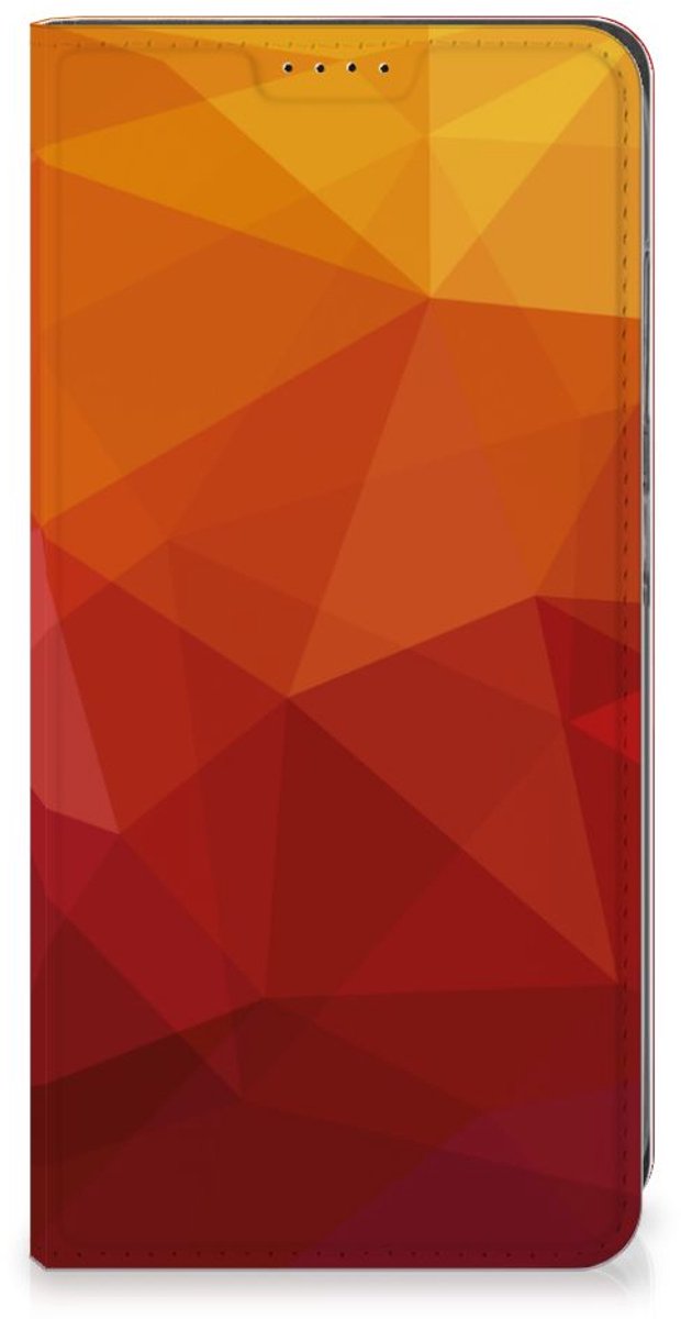 Stand Case voor Samsung Galaxy A05s Polygon Red