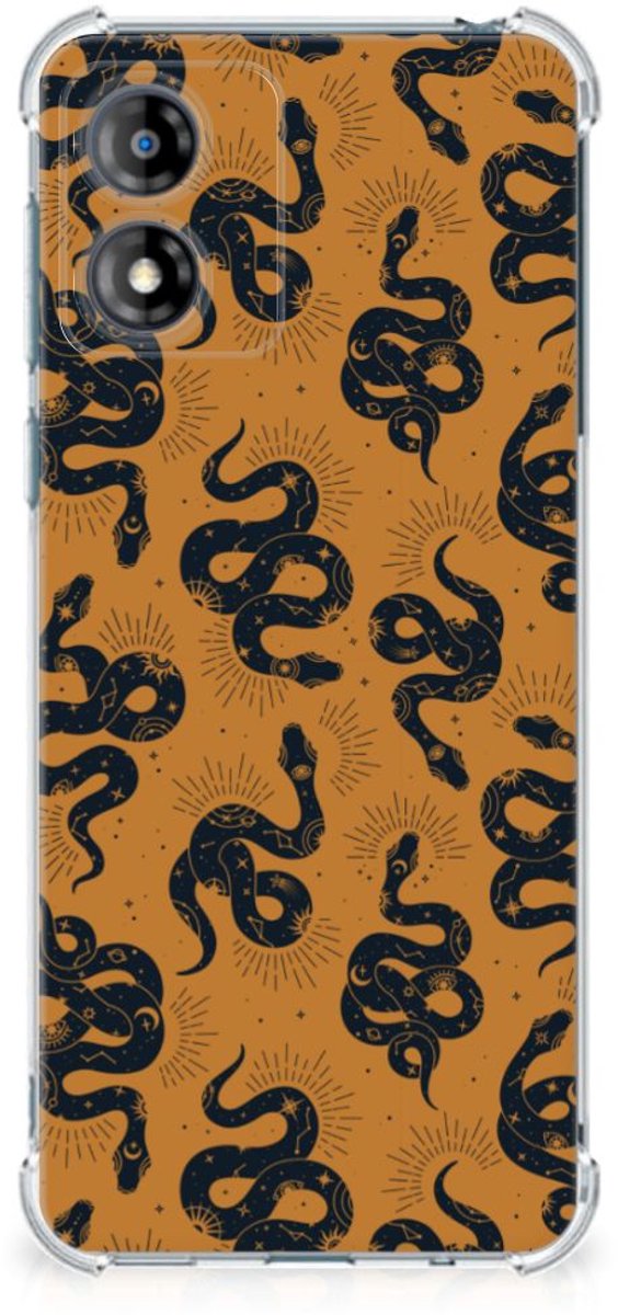 TPU Case Anti-Shock voor Case Anti-shock voor Motorola Moto E13 Snakes
