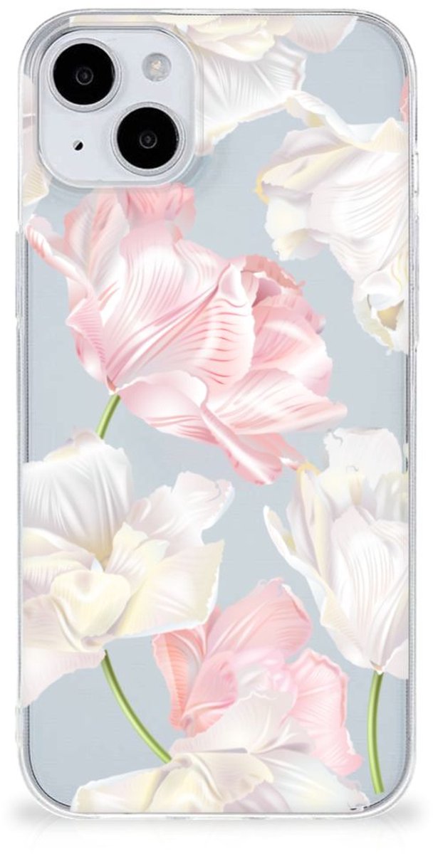 Back Cover voor iPhone 15 TPU Case Lovely Flowers