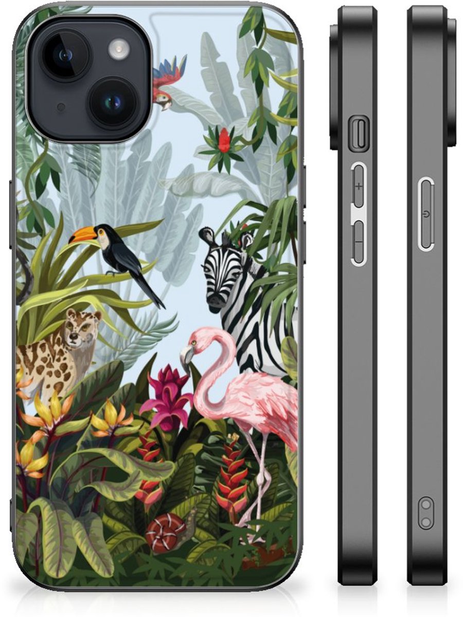 Dierenprint Telefoonhoesje voor iPhone 15 Plus Jungle