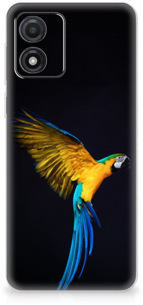 Motorola Moto E13 TPU Hoesje Papegaai