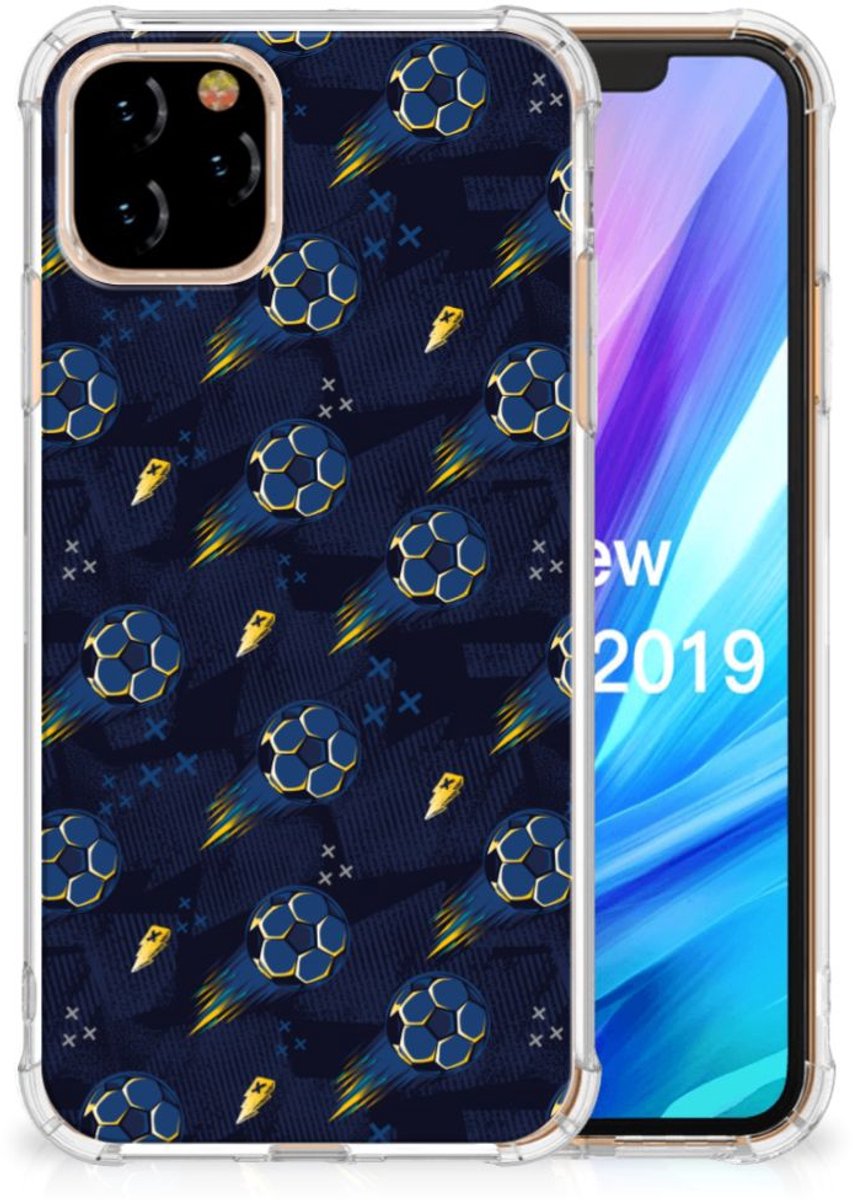Doorzichtige Silicone Hoesje voor Apple iPhone 11 Pro Voetbal