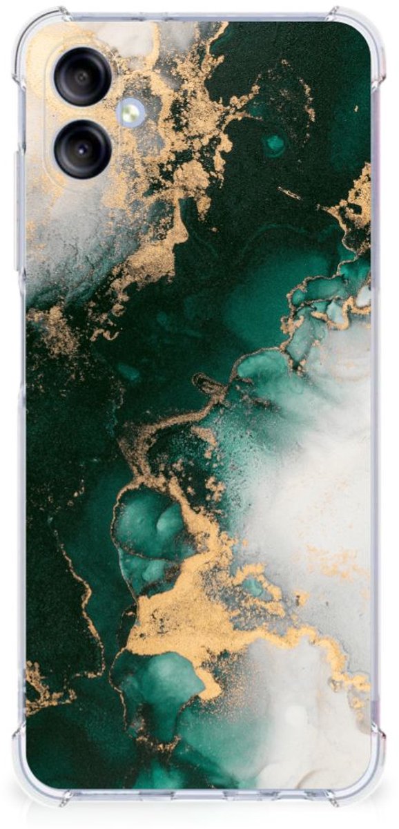 Back Cover voor Anti-Shock Hoesje voor Samsung Galaxy A05 Marmer Groen