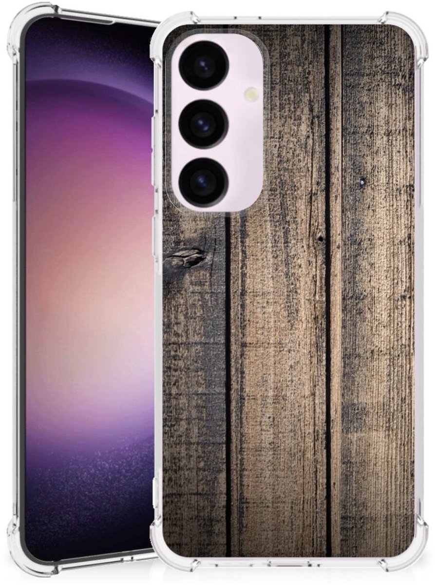 Samsung Galaxy S24 Plus Stevig Telefoonhoesje Steigerhout