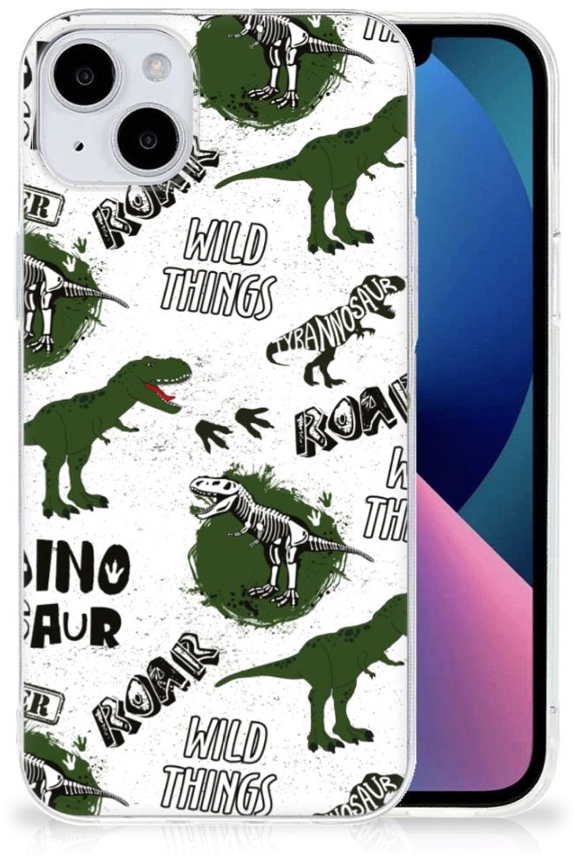 TPU Hoesje voor iPhone 15 Plus Dinosaurus