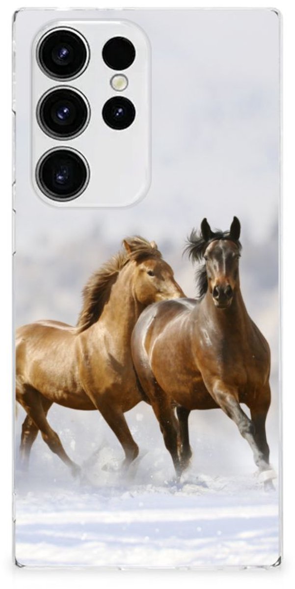 Samsung Galaxy S23 Ultra TPU Hoesje Paarden