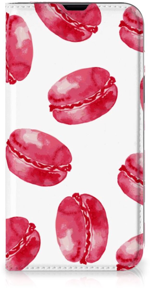 iPhone 13 Flip Style Cover Pink Macarons