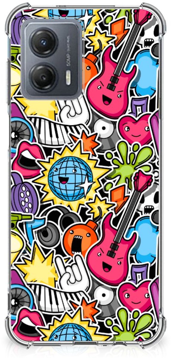 Motorola Moto G53 Anti Shock Bumper Case Punk Rock