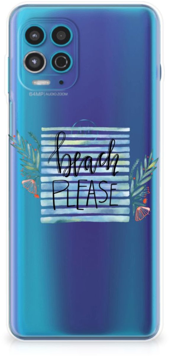 Motorola Moto G100 Telefoonhoesje met Naam Boho Beach