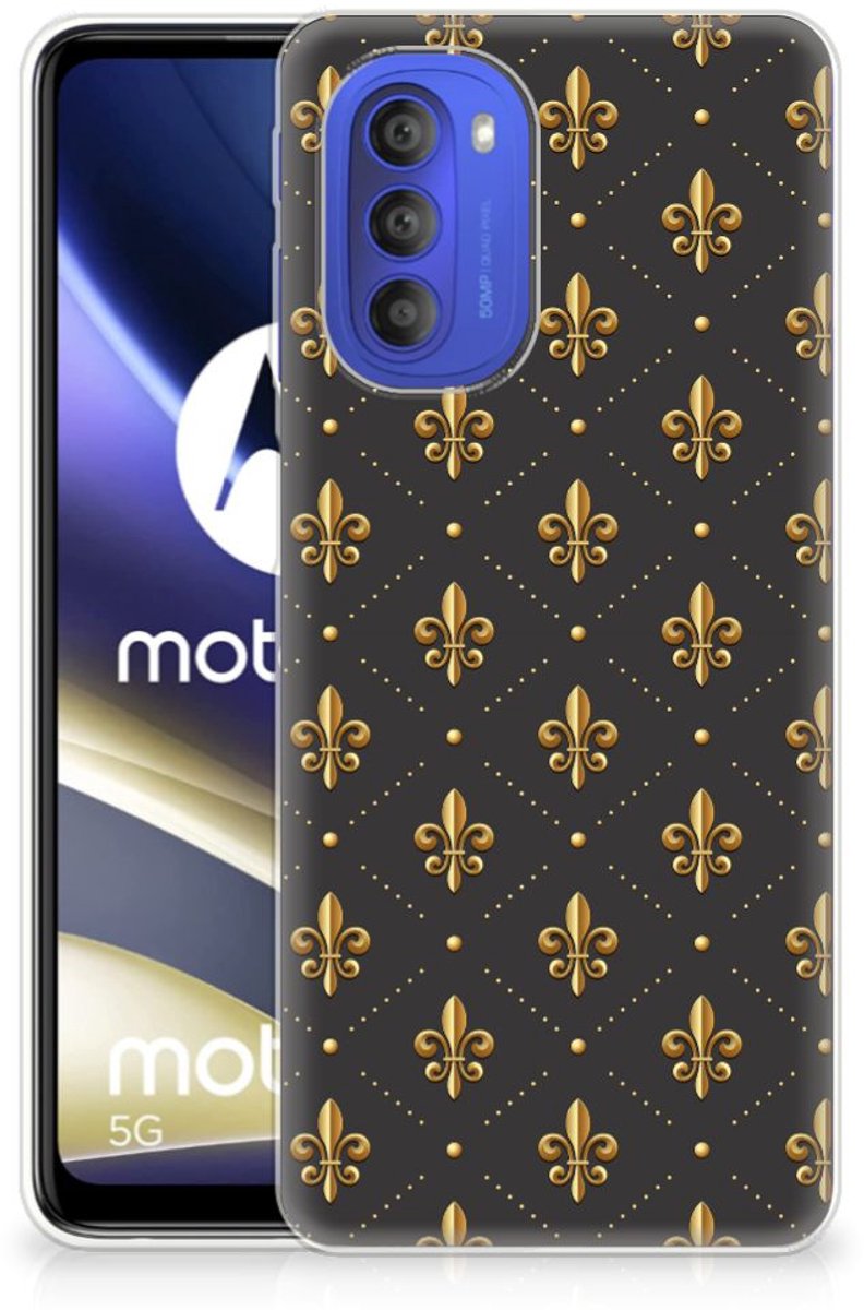 Motorola Moto G51 5G TPU bumper Franse Lelie