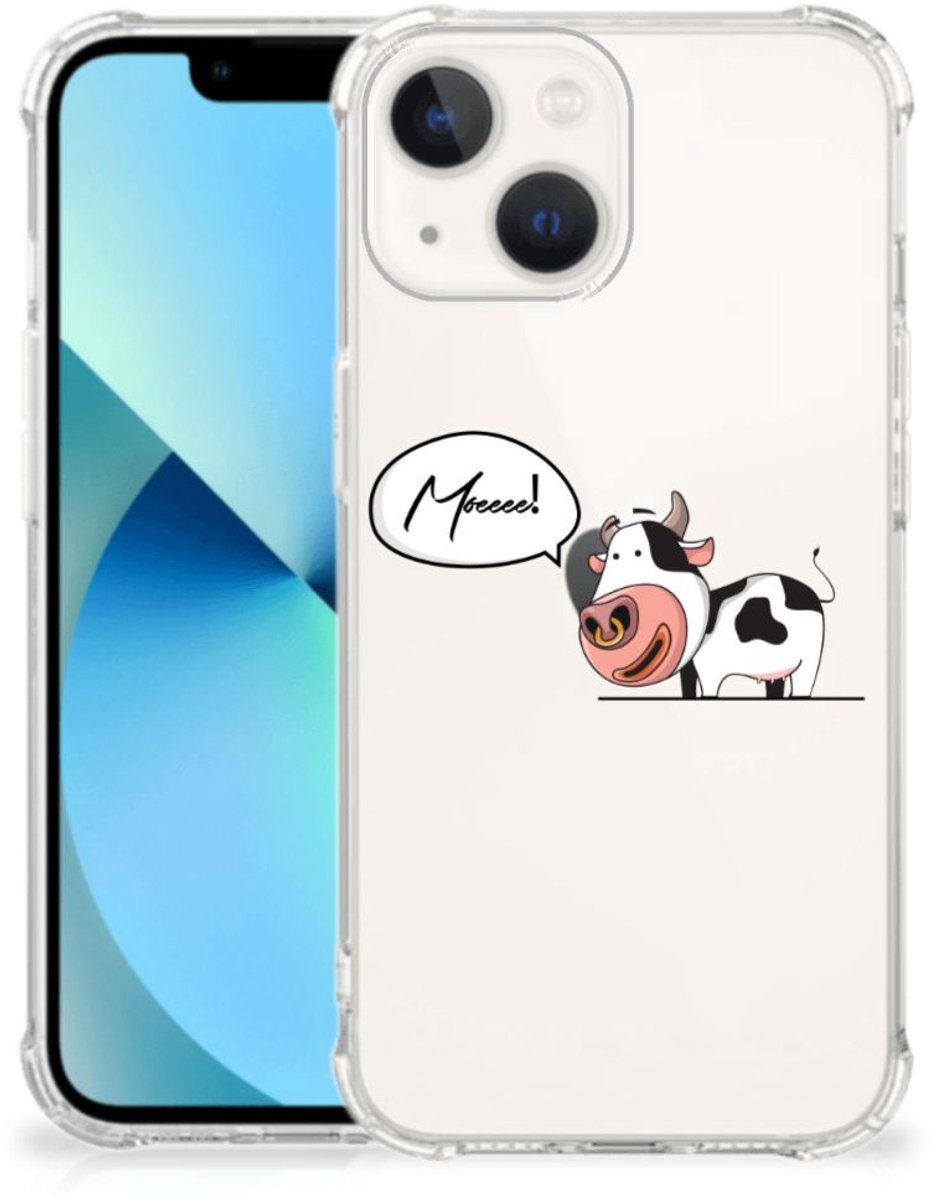 iPhone 13 mini Stevig Bumper Hoesje Cheeky Cow