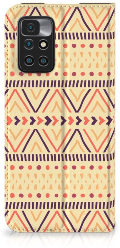 Étui pour téléphone portable Xiaomi Redmi 10 Wallet Bookcase Aztec Yellow