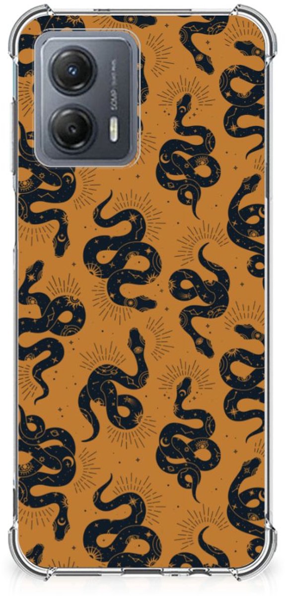 Case Anti-shock voor Motorola Moto G53 Snakes