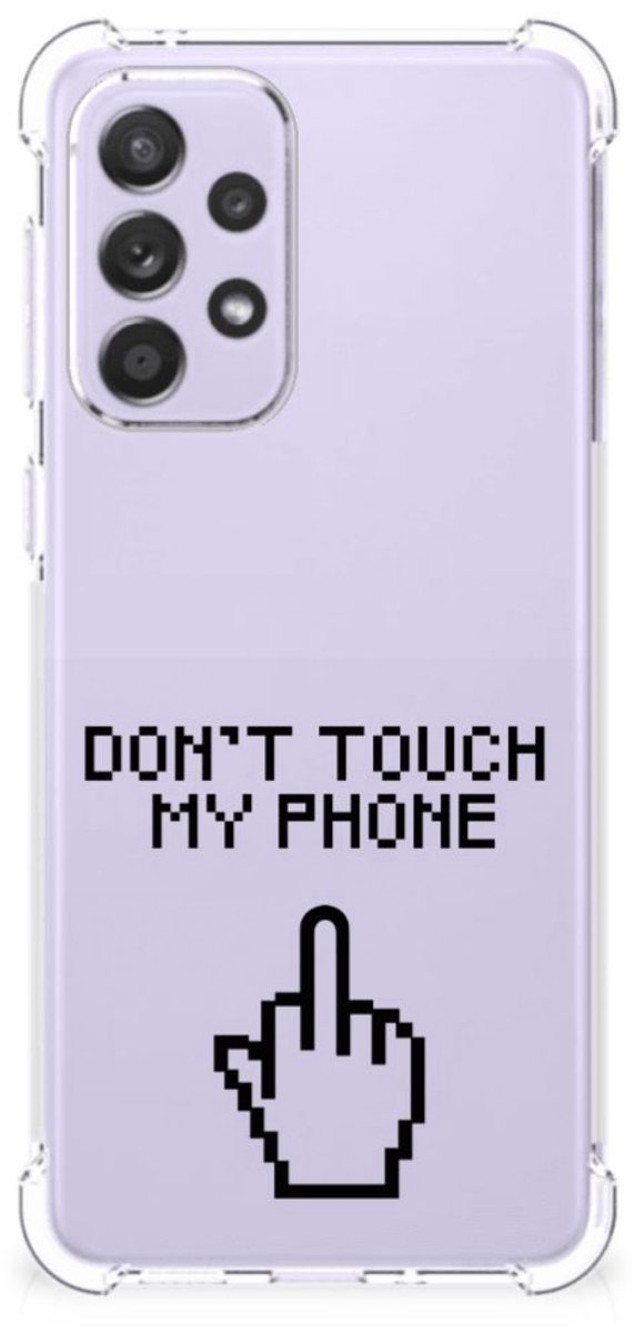 Samsung Galaxy A33 Anti Shock Case Finger Don't Touch My Phone