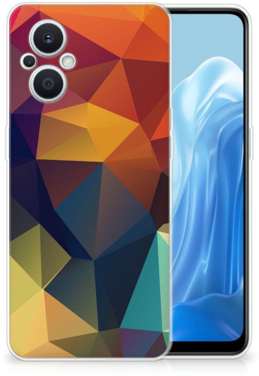 OPPO Reno8 Lite TPU Hoesje Polygon Color