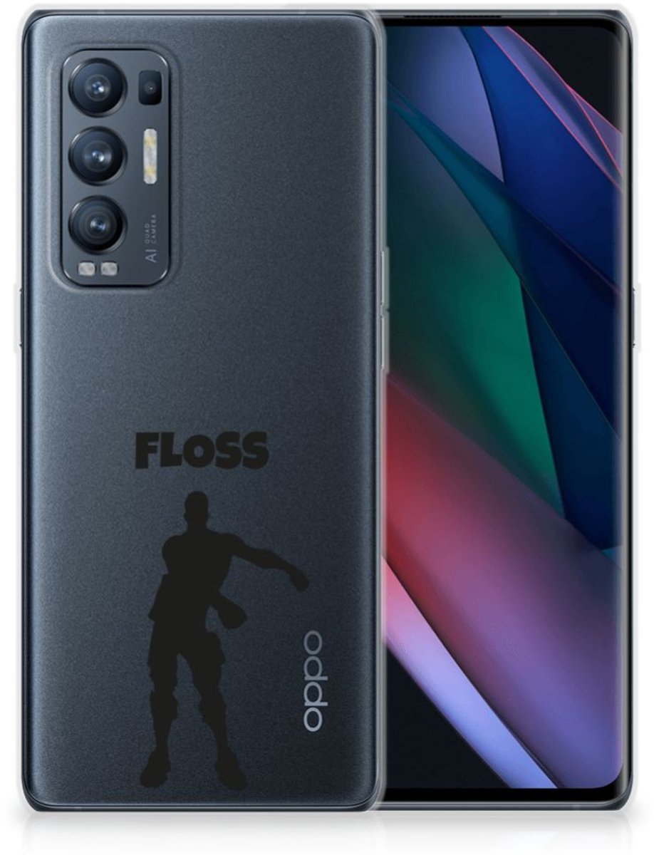 Back Cover voor OPPO Find X3 Neo Telefoonhoesje met Naam Floss