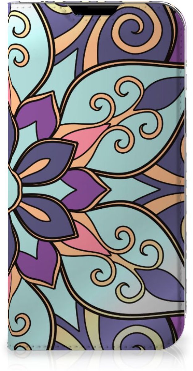 Apple iPhone 14 Plus Smart Cover Purple Flower